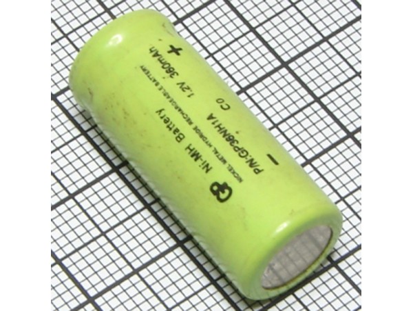 Аккумулятор 1,2V/360 P-36N (d=11,4;L=27,7)NICD
