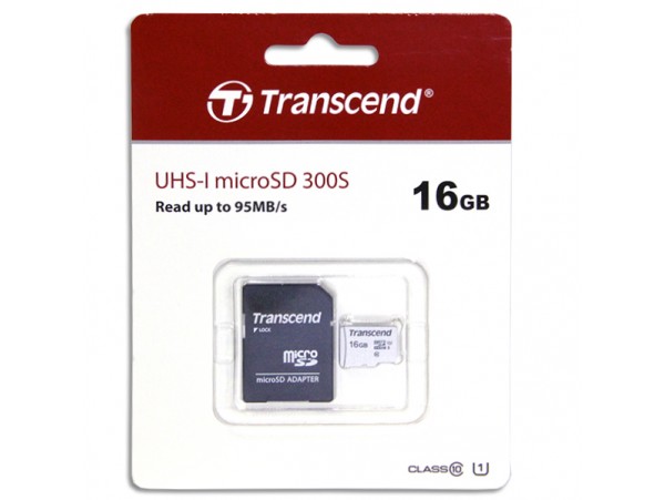 MicroSDHC 16Gb Class 10 Карта памяти Transcend