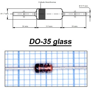 BZX55-C3V6(Стабил.3,6V 0,4W) стекло