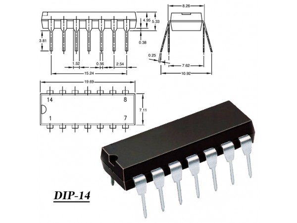 HCF4001BE   DIP14