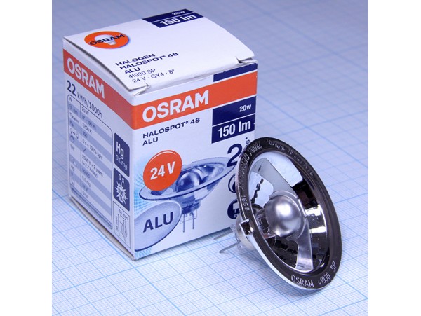 Лампа 24V 20W  GY4 с отражателем  41930 Osram