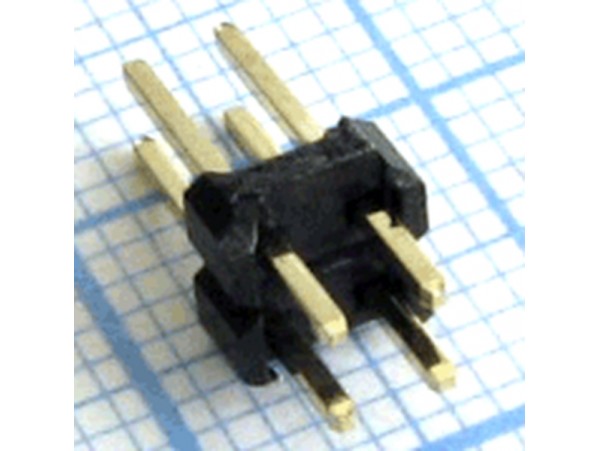 PLD-4 2х-р.2,54 на плату.вилка Штыр.соед.