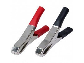 Зажим крокодил 50А 98 мм  пара красный/черный REXANT