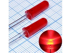 LED DFL-5AR4MW-15мм светодиод красный