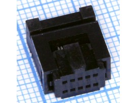 IDC1.27-10 (шаг 1,27х2,54) розетка 10к.(2х5)на шлейф