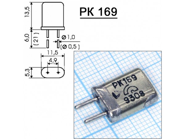 КВАРЦ 4,0 МГц HC49/U (РК-169)