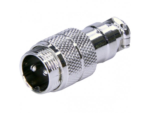 GX16M-2 вилка 2PIN на кабель 16мм