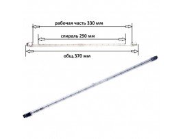 Лампа 220V 1000W R7s L=370 КГТ220-1000-1