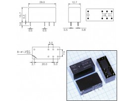 Реле 24VDC TRIL-24VDC-SD-2CM-R 2C 8A/250VAC