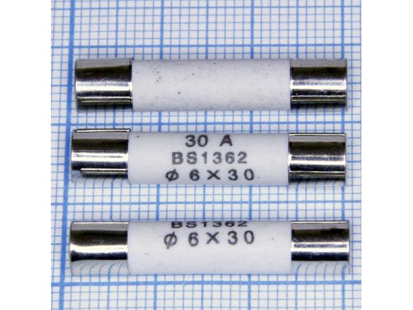 Пред.30А(d=6;L=30) керамика имп.