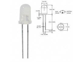 LED BL-BEG274 (зел.кр.2 поляр.d=5 50мКд)