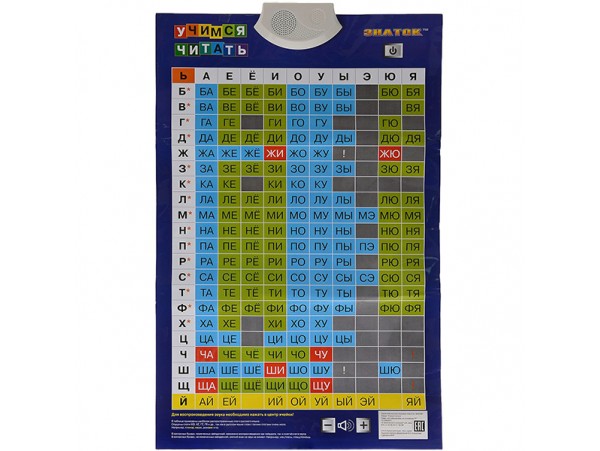 Учимся Читать. Звуковой плакат