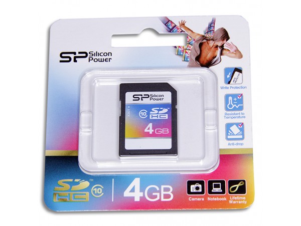 SDHS 4Gb Class 10 Silicon Power Карта памяти