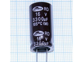 Конд.3300/16V 1225 +105°C RD