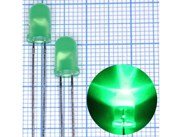 LED BL-B2134G-1 зел.d=5 65мКд LED BL-B2134G-1 зел.d=5 65мКд