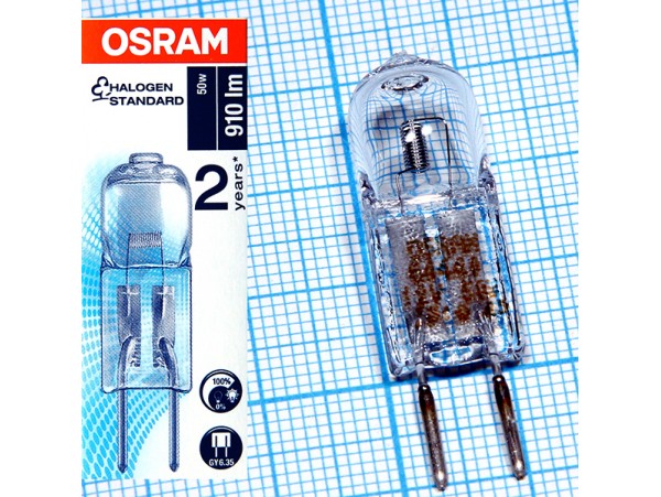 Лампа 12V 50W GY6,35 64440 S Osram