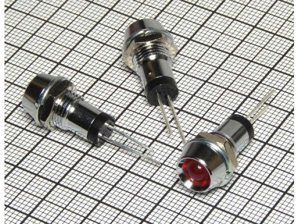 LED 5MM R CORPUS 9007