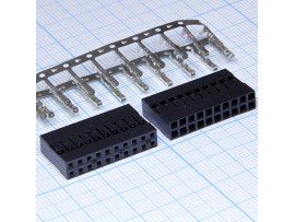 BLD-20 2,54 розетка 20к.(2х10) на каб.
