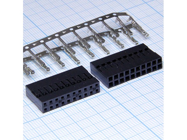 BLD-20 2,54 розетка 20к.(2х10) на каб.