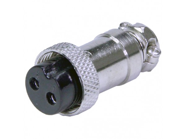 GX16M-2A розетка 2PIN на кабель 16мм