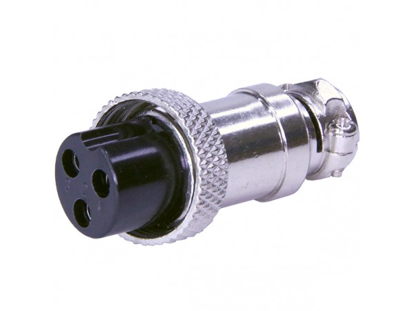 GX16M-3A розетка 3PIN на кабель 16мм