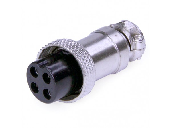 GX16M-4A розетка 4PIN на кабель 16мм