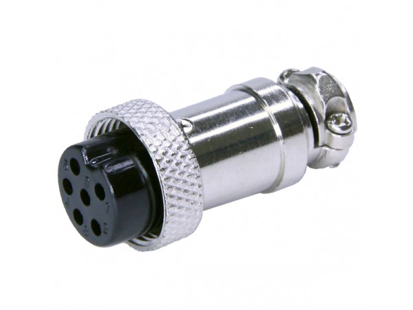 GX16M-6A розетка 6PIN на кабель 16мм