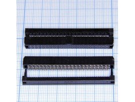 IDC2-44(шаг 2,00мм) розетка 44к.(2х22)на шлейф