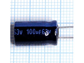 Конд.100/63V 0814 +105°C Jamicon