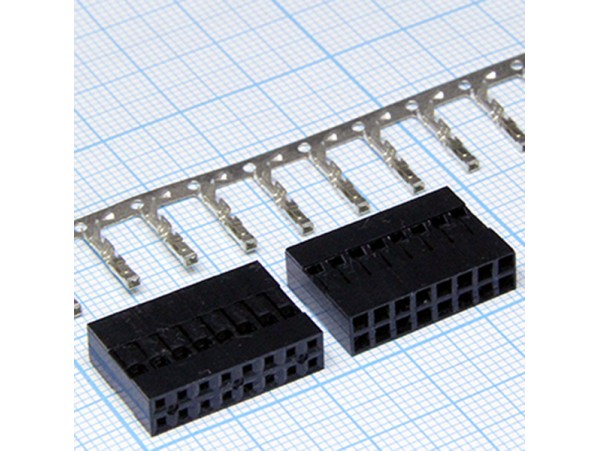BLD-16 2,54 розетка 16к.(2х8) на каб.