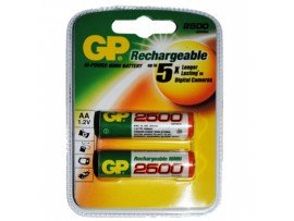 Аккумулятор 1,2V/2500 R06(d=14;L=50)NIMH GP