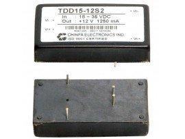 TDD15-12S2 (18V-36V DC>+12V DC/1,25A) Преобр.напр.