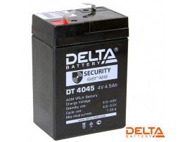 Аккумулятор 4V/4,5Ah DT4045 DELTA 70x47х100