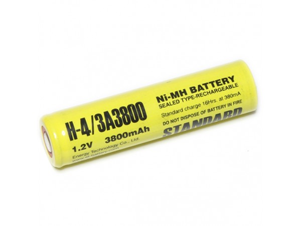 Аккумулятор 1,2V/3800 NiMH (17X67) H-4/3A3800