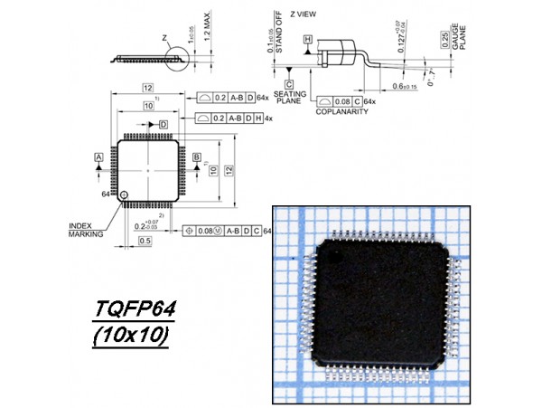 PIC18LF6620-I/PT