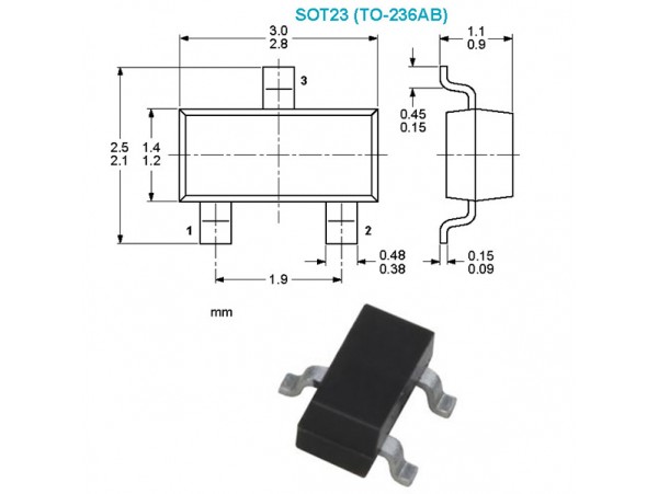 BZX84C2V7.215 (Стабил.2,7V 0,4W)