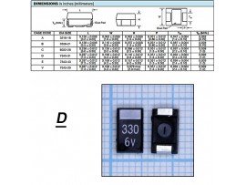 Конд.330/6,3v тант. D