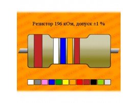 Резистор-0,125-196 кОм±1%