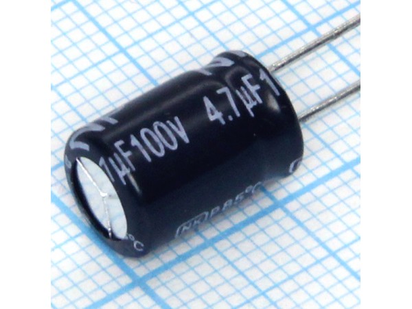 Конд.4,7/100V NPL 0811 +85°C