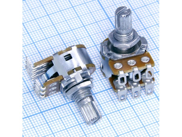 Резистор 2х50к под гайку d=16 RV16A01F-10-15K-A50K-3