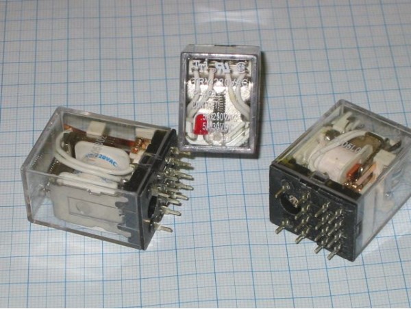 Реле 220VAC TRY-220VAC-P-4C/L 4C 5A/250VA