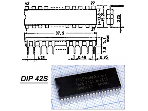 TMP47C1637N-RA19