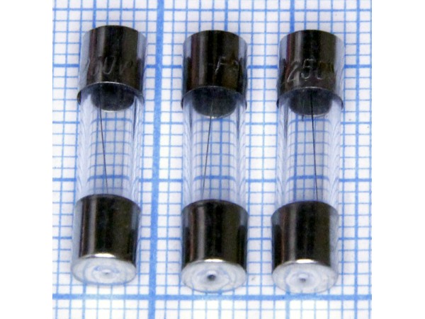 Пред.3,15А(d=5;L=20) 250V F стекло