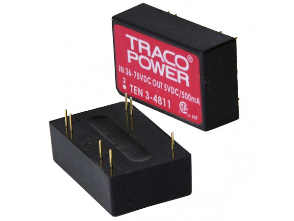TEN3-4811 PBF (36V-75V DC>+ 5 V DC/0,5A) Преобр. напр.