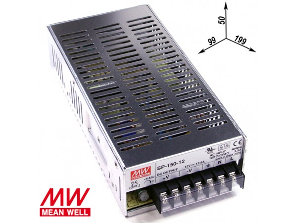 БП 12V12,5A Клеммы SP-150-12 Блок питания