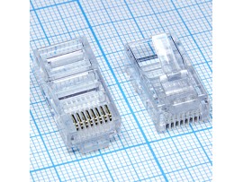 TP-8P8C-S3 (RJ45) Штекер 8к. на кабель плоский