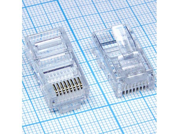 TP-8P8C-S3 (RJ45) Штекер 8к. на кабель плоский