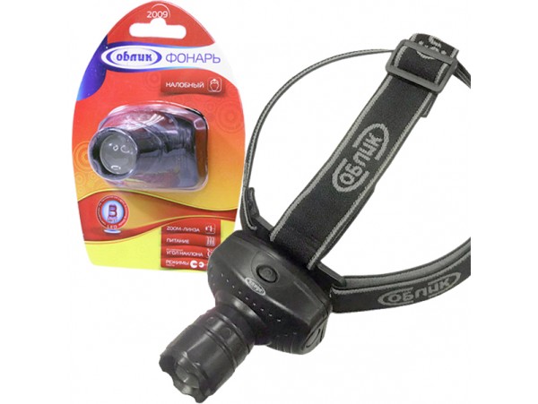 Фонарь налобный 1LED 3W Облик 2009