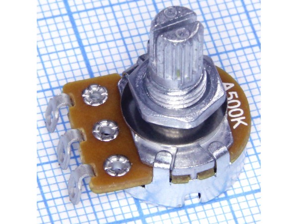 Резистор 500к под гайку d=16 L=15 Alpha