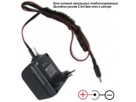 БП 12V1,2A 2,5х5,5мм(+) БПИС-TR6